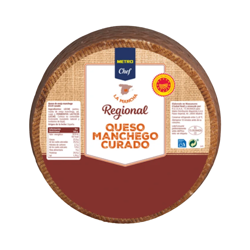 Aged Manchego Cheese Wheel (3kg) 1 Aged Manchego Cheese Wheel-3kg