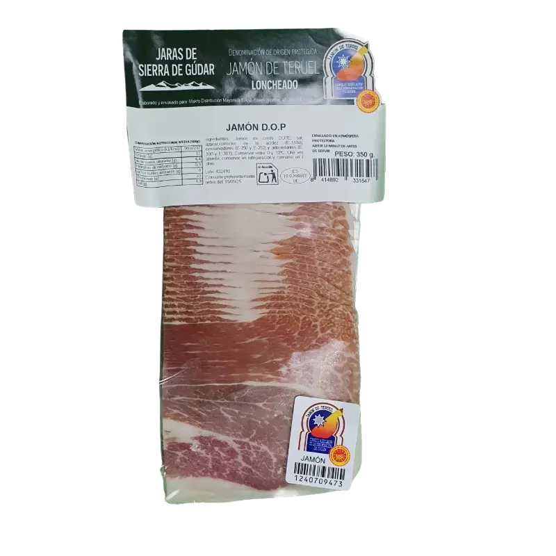 Jaras de Sierra de Gúdar Teruel Serrano Ham (350g) 1 Jaras de Sierra de Gúdar Teruel Serrano Ham 350g