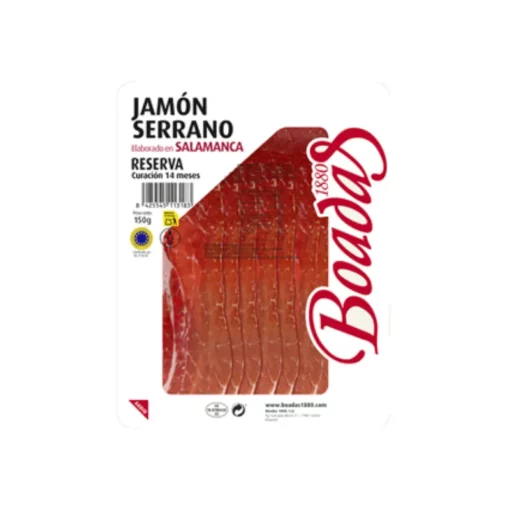 boadas reserva serrano ham 150 grams. quality serrano ham