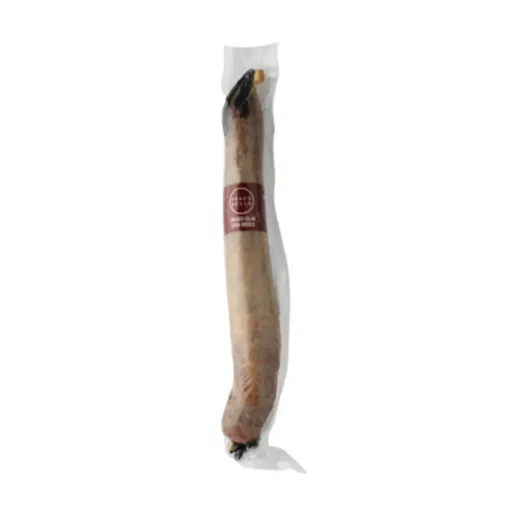 1.1 kilos sausage of iberian bellota chorizo in packaging