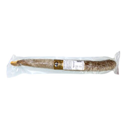 Domiciano Garcia full spicy sausage (salchichón) in packaging. 820 grams approx