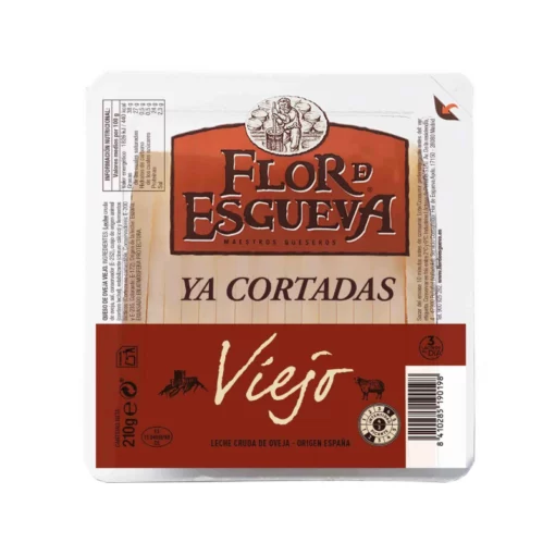 Flor de esgueva aged sheep milk cheese 320g sliced wedge, gourmet Spanish cheeses