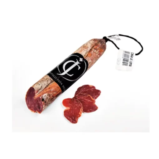 Joselito cured pork tenderloin whole and sliced piece
