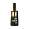 Oro extra virgin olive oil in a black with gold glass bottle