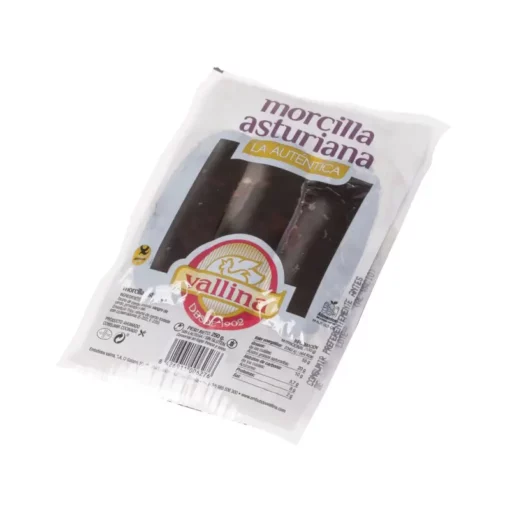 Whole Asturian morcilla packaged. 250 grams