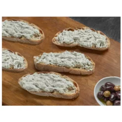 TGT cabrales cheese spread on bread canapes