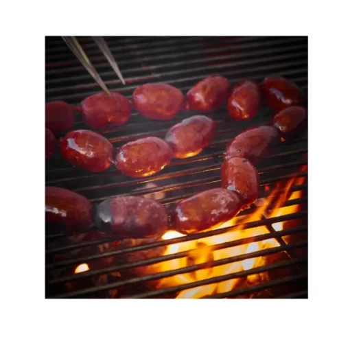 ortiz mini chorizos on barbecue