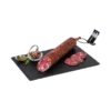 Covap Esenciaunica Acorn-Fed Iberian Salchichón (600g) 3 Covap Esenciaunica Acorn-Fed Iberian Salchichón on slate partially sliced