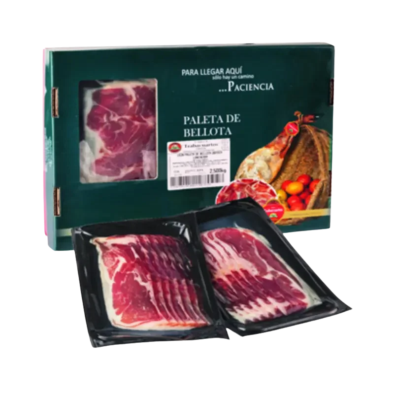 Trabacuartos 50% Iberian Bellota Shoulder Ham (2.5Kg) 1 Finca Trabacuartos 50% Iberian Bellota Shoulder Ham. 2.5kg