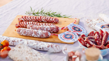 A selection of fuet sausages from Catalonia