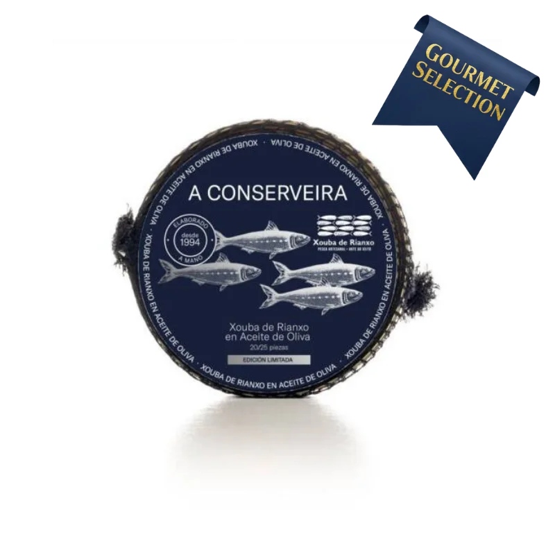 Rianxo Juvenile Sardines "Xoubas" in Olive Oil 20/25 (72g) 1 Rianxo Juvenile Sardines Xoubas in Olive Oil 72g tin