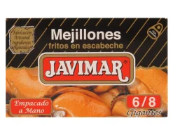 Javimar Giant Marinated Mussels 6/8 70g tin