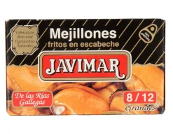 Javimar marinted mussels 8/12 in tin