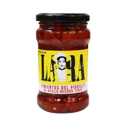 Lara sliced piquillo peppers with garlic