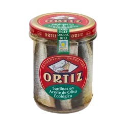 Ortiz sardines in organic olive oil - 140g jar