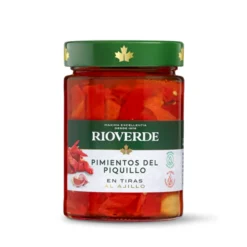 Rioverde Garlic Flavoured Sliced Piquillo Peppers 390g jar