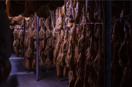 Serrano Hams drying