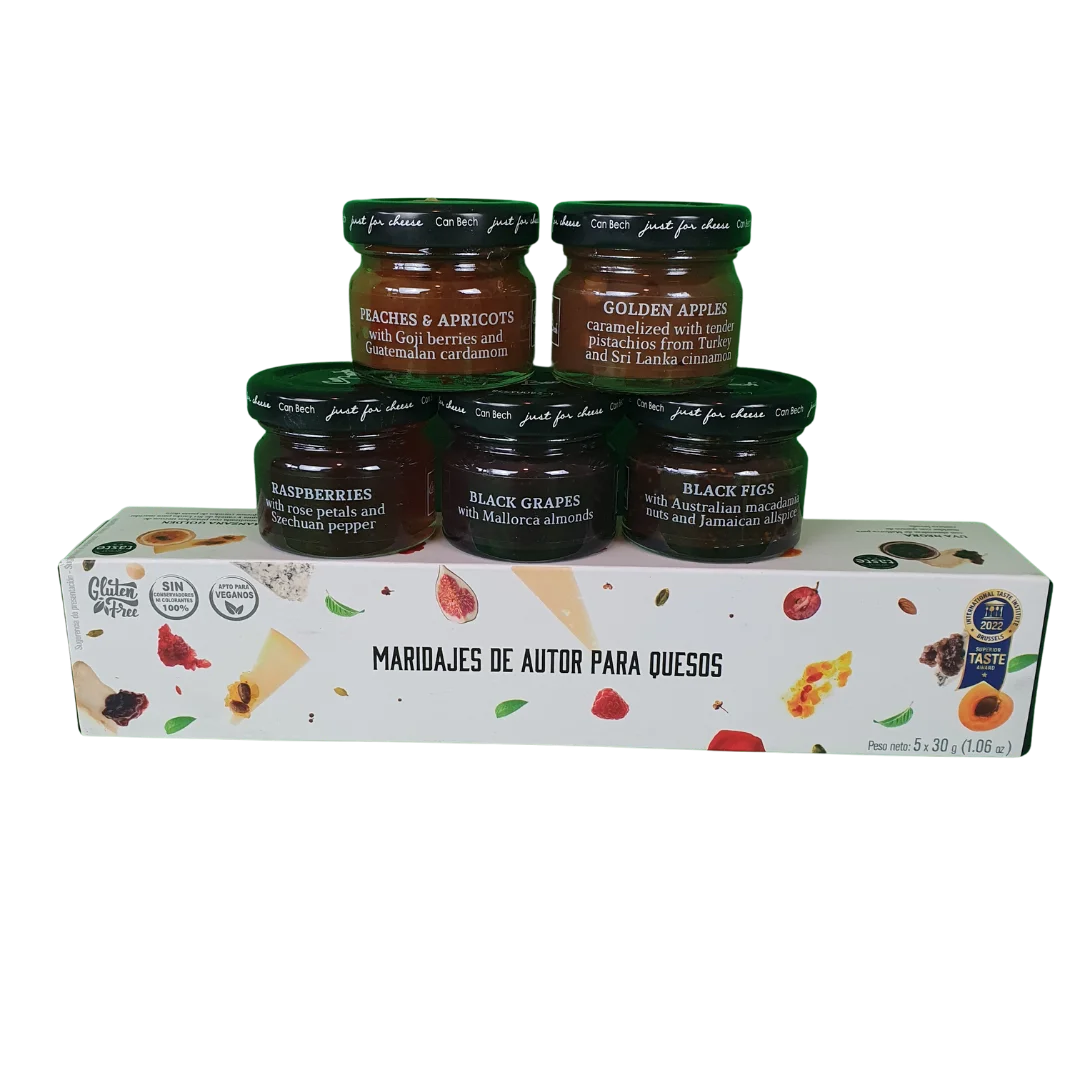 The Artisan Charcuterie Gourmet Hamper 12 Can Bech Maridaje para quesos. Estuche 5x30 grs