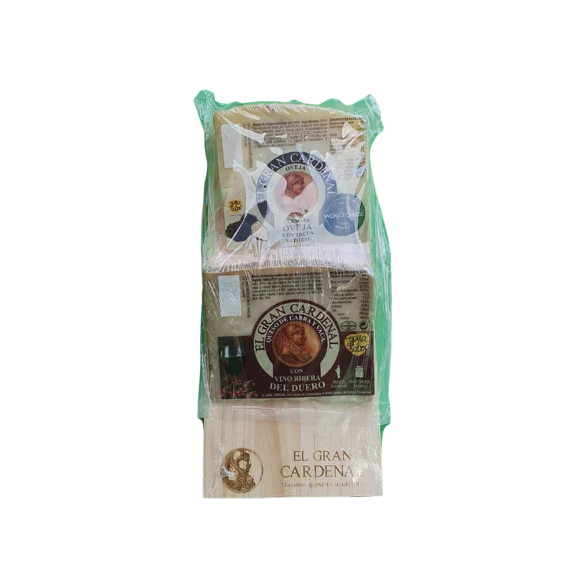 The Artisan Charcuterie Gourmet Hamper 2 El Gran Cardenal " x Cheese wedges with board