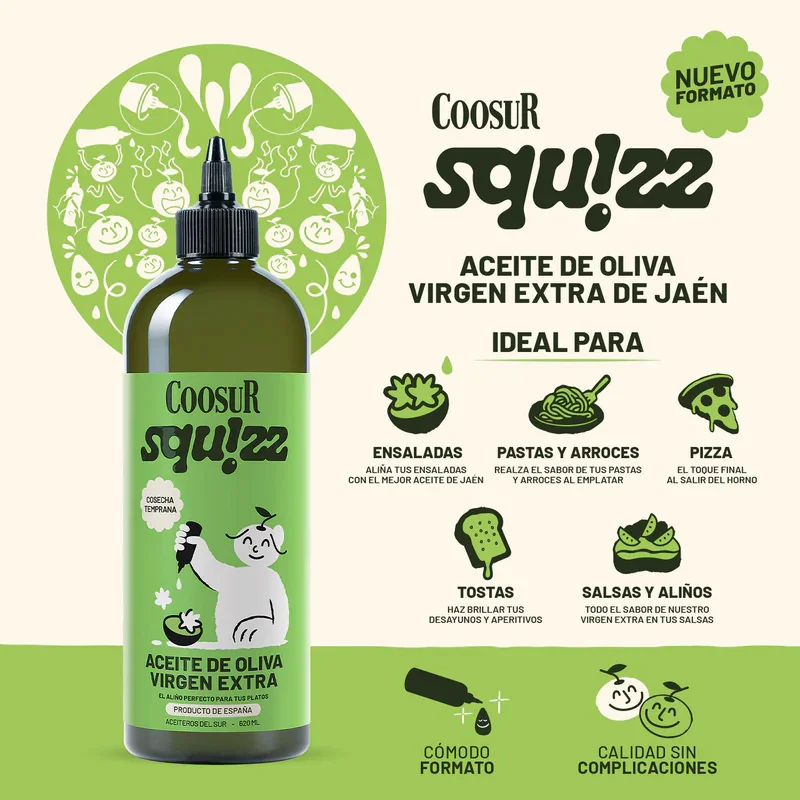 Coosur Squizz Finishing EVOO (620ml) 2 Coosur Squizz Finishing Oil 620ml